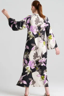 Tsubaki Satin Mandarin Zip Caftan