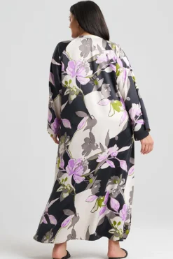 Tsubaki Satin Mandarin Zip Caftan