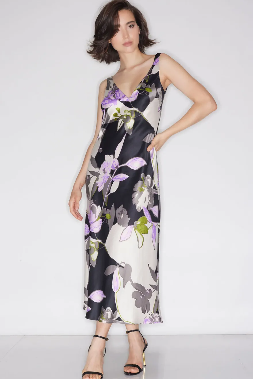 Tsubaki Satin Tank Slip Dress