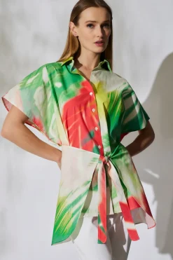 Usami Cotton Kimono Wrap Shirt