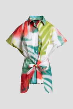 Usami Cotton Kimono Wrap Shirt