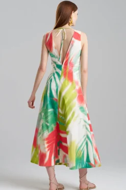 Usami Cotton V-Neck Maxi Dress