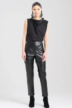 Vegan Luxe Lambskin Ankle Pants
