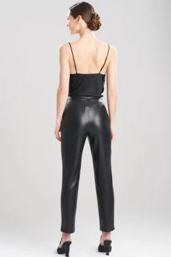 Vegan Luxe Lambskin Ankle Pants