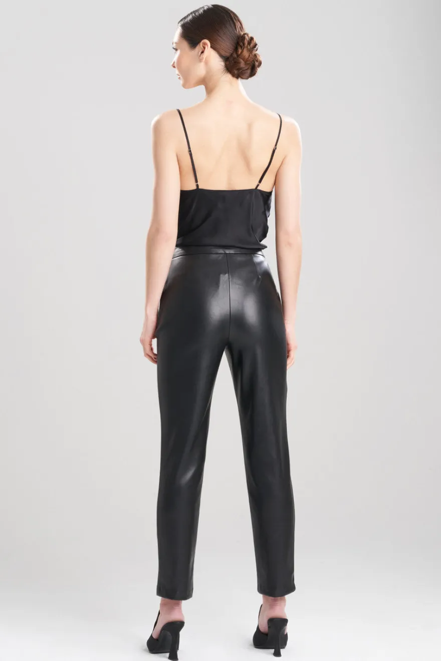 Vegan Luxe Lambskin Ankle Pants