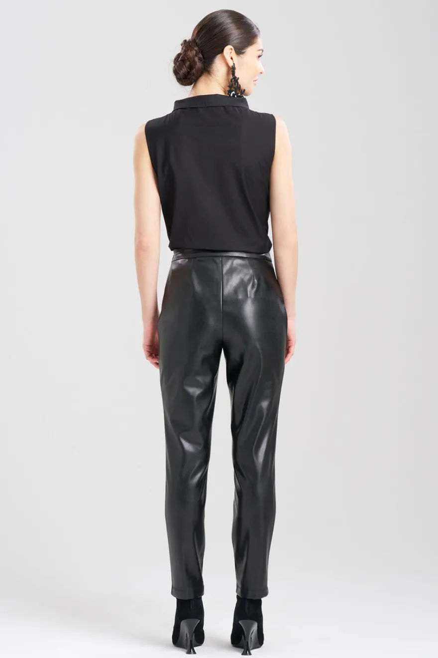 Vegan Luxe Lambskin Ankle Pants