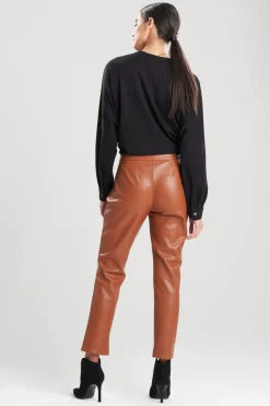 Vegan Luxe Lambskin Ankle Pants