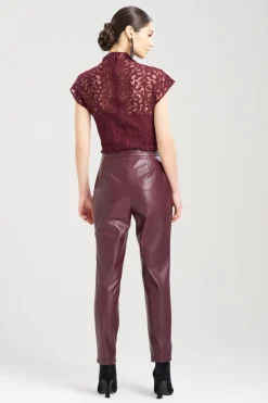 Vegan Luxe Lambskin Ankle Pants