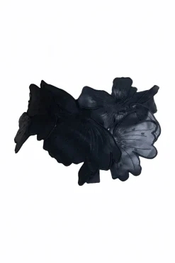 Vegan Luxe Lambskin Embroidered 3D Obi Belt