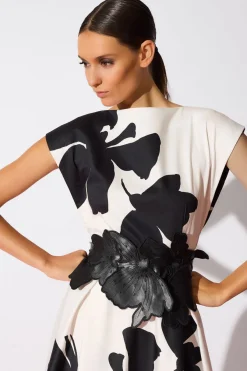 Vegan Luxe Lambskin Embroidered 3D Obi Belt