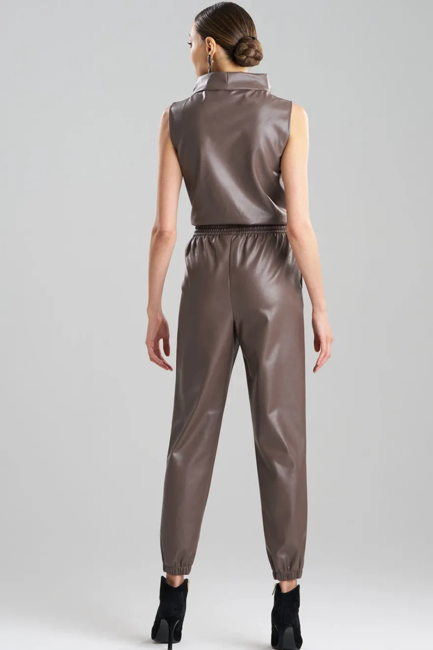 Vegan Luxe Lambskin Jogger Pants
