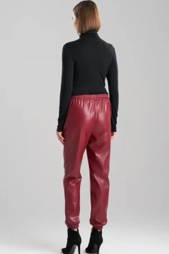 Vegan Luxe Lambskin Jogger Pants