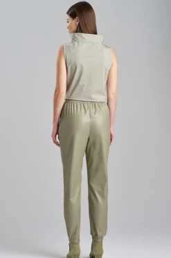 Vegan Luxe Lambskin Jogger Pants