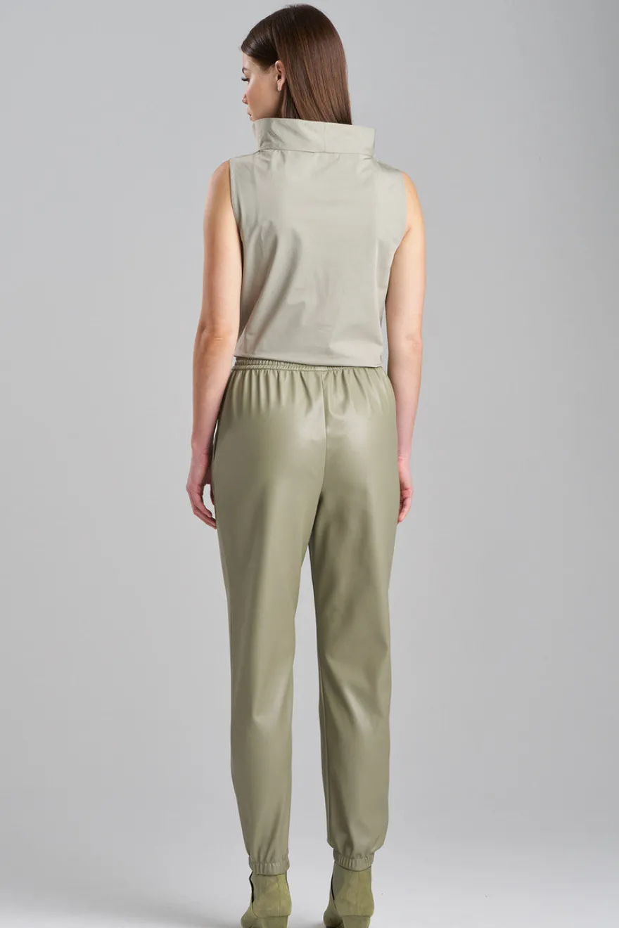Vegan Luxe Lambskin Jogger Pants