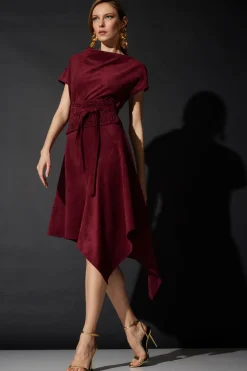 Vegan Luxe Suede Asymmetric Dress