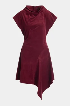 Vegan Luxe Suede Asymmetric Dress