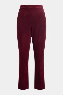 Vegan Luxe Suede Side Zip Ankle Pants