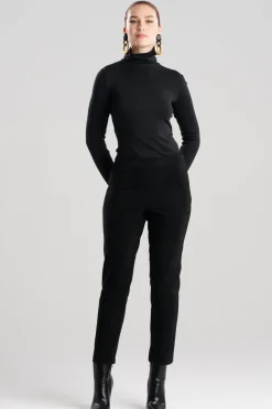 Vegan Luxe Suede Side Zip Ankle Pants