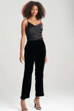 Velvet Pull On Pants