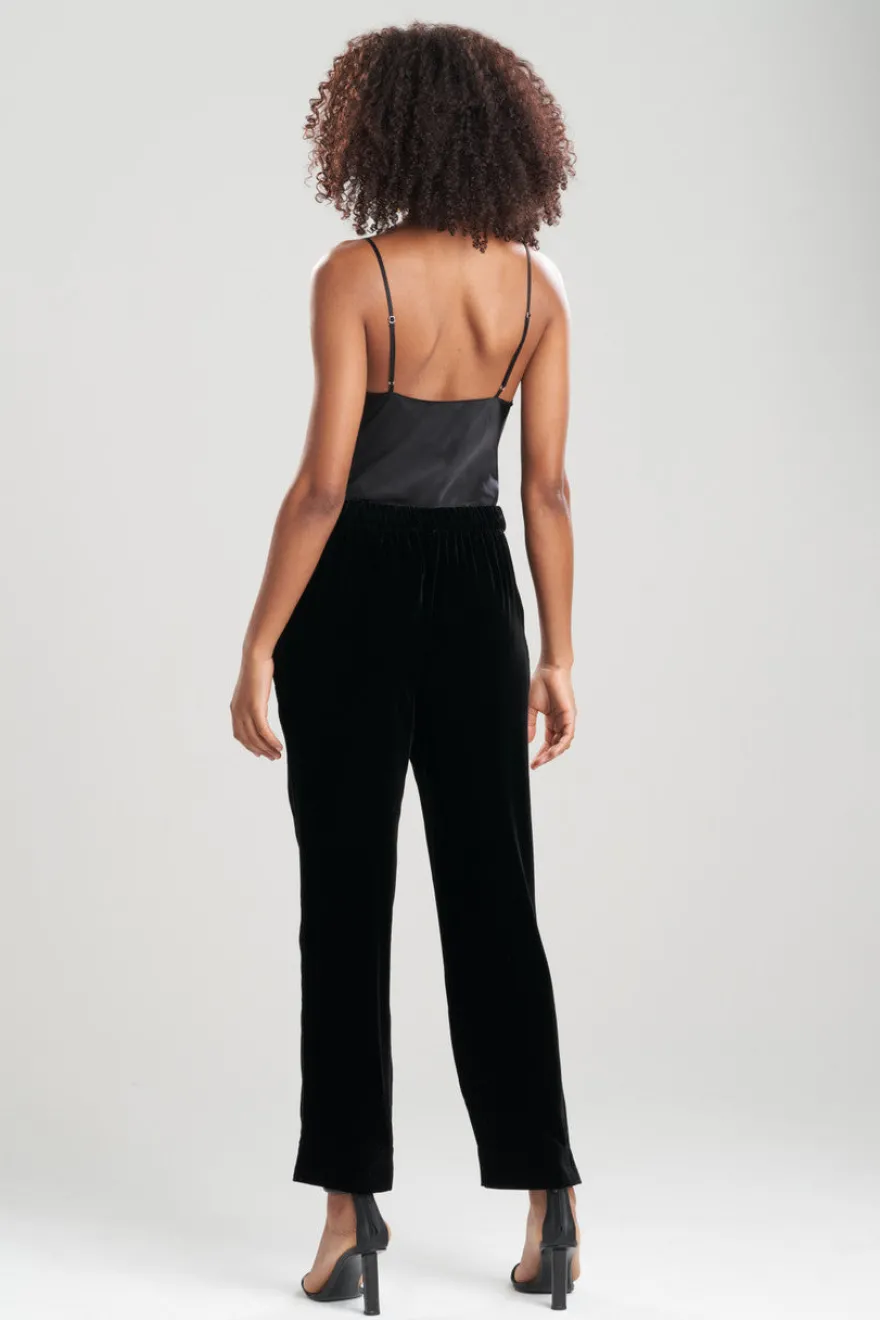 Velvet Pull On Pants