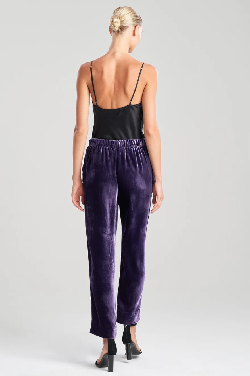 Velvet Pull On Pants