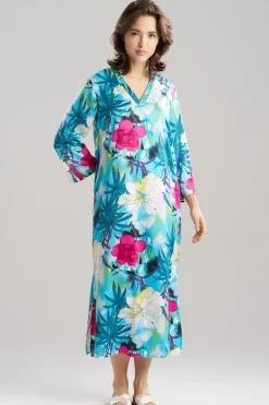 Viva Printed Satin Caftan