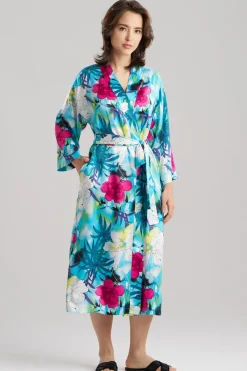 Viva Printed Satin Robe