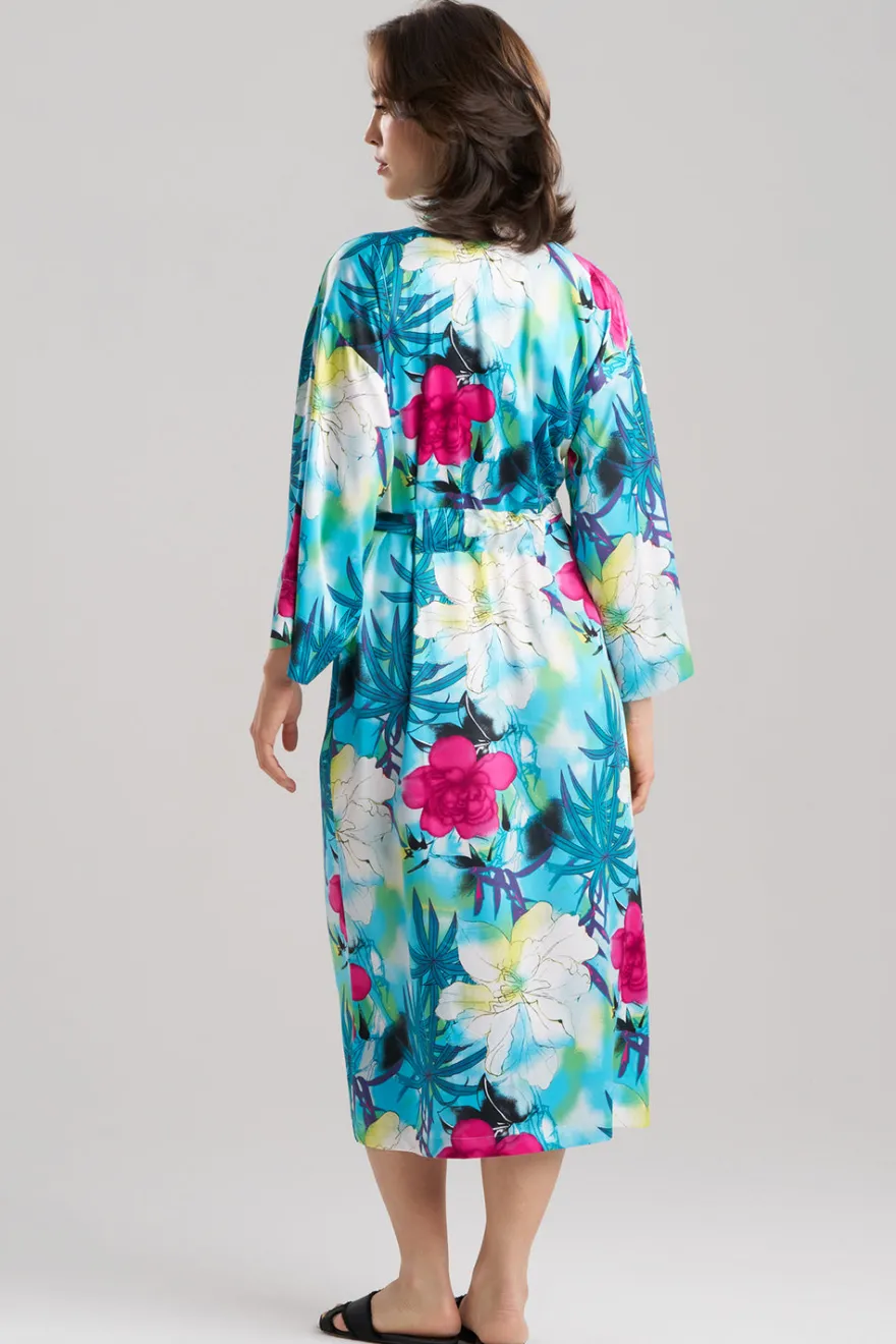 Viva Printed Satin Robe
