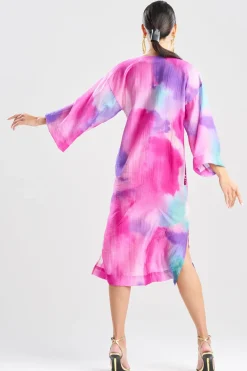 Watercolor Sheer Texture Caftan