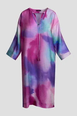 Watercolor Sheer Texture Caftan