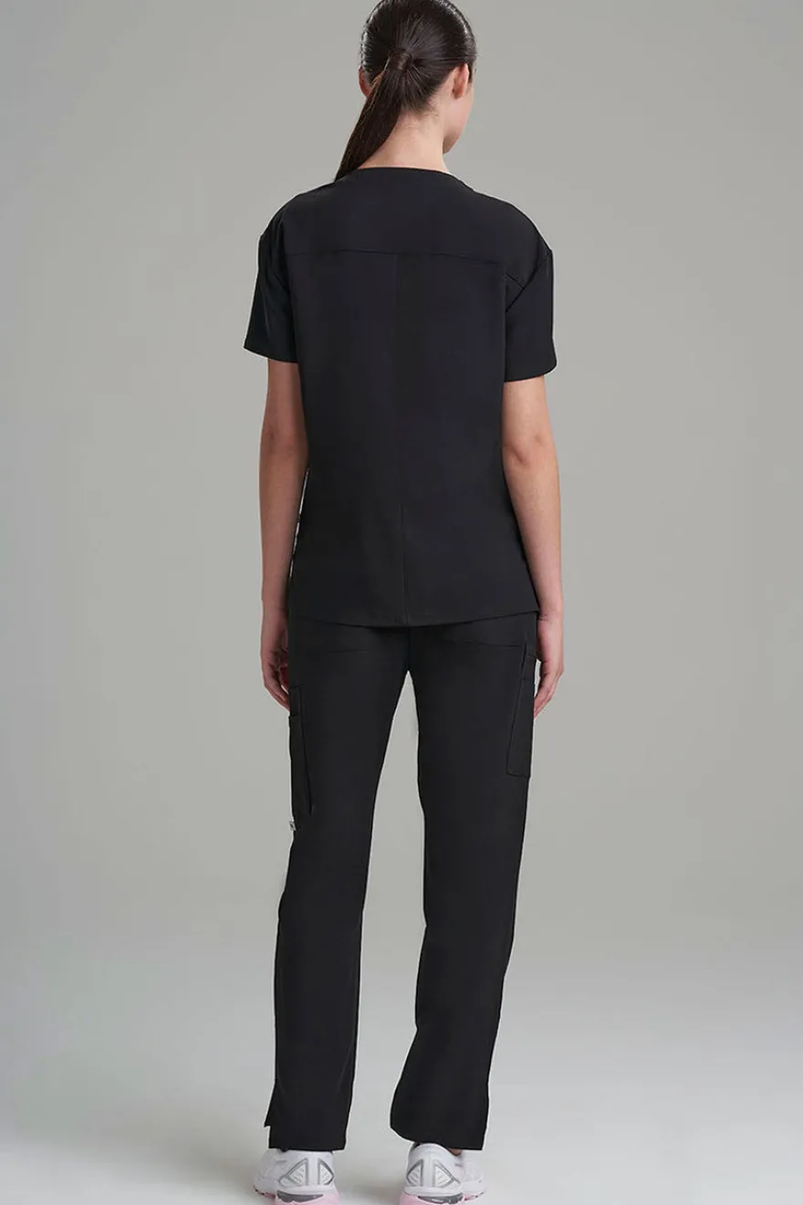 Women's 3-Pocket V-Neck Scrub Top