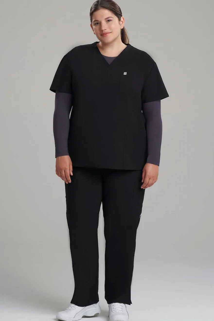Women's 3-Pocket V-Neck Scrub Top