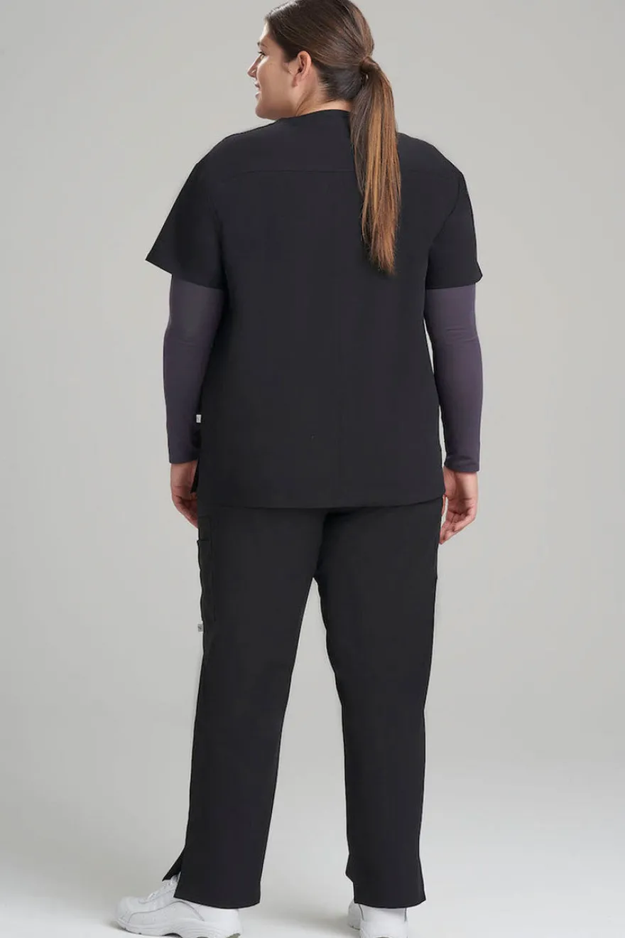 Women's 3-Pocket V-Neck Scrub Top