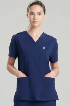 Women's 3-Pocket V-Neck Scrub Top