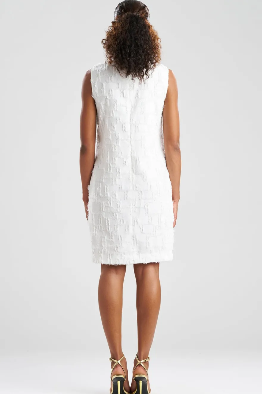 Woven Fil Coupe Jacquard Shift Dress