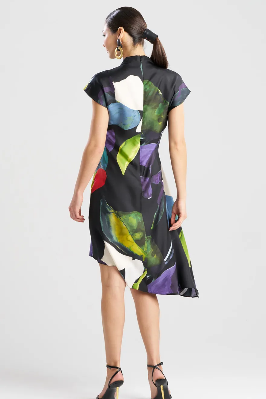 Yoru Silk Twill Asymmetric Dress