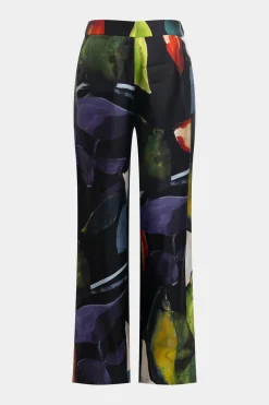Yoru Silk Twill Wide Pull On Pants