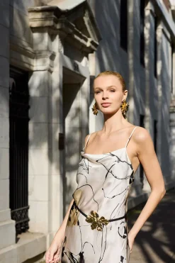 Yumi Silk Slip Dress